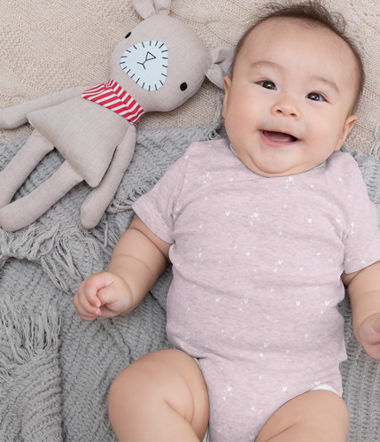 Bio French Terry - Allover Lieblingsherzen - Eigenproduktion - Rosa - 180cm