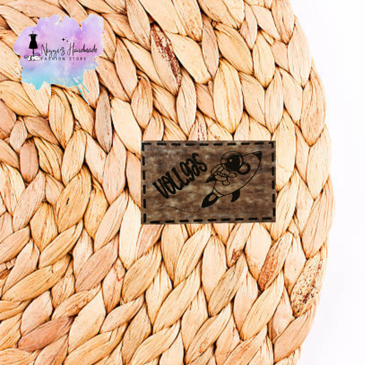 PU Leder Label - Vollgas - Eigenproduktion - Grunge - 2x5 cm