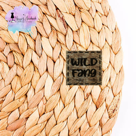 PU Leder Label - Wildfang - Eigenproduktion - Grunge - 3x3 cm