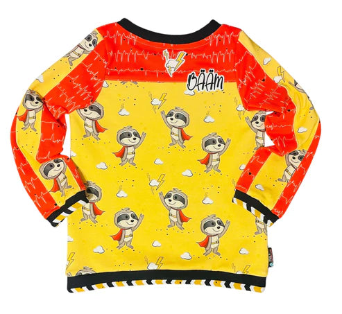 Bio French Terry - Allover SuperFAULI - Eigenproduktion - Floridasun Gelb