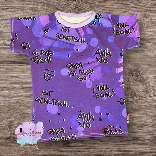 Leider Frech T-Shirt Gr. 98 - lila