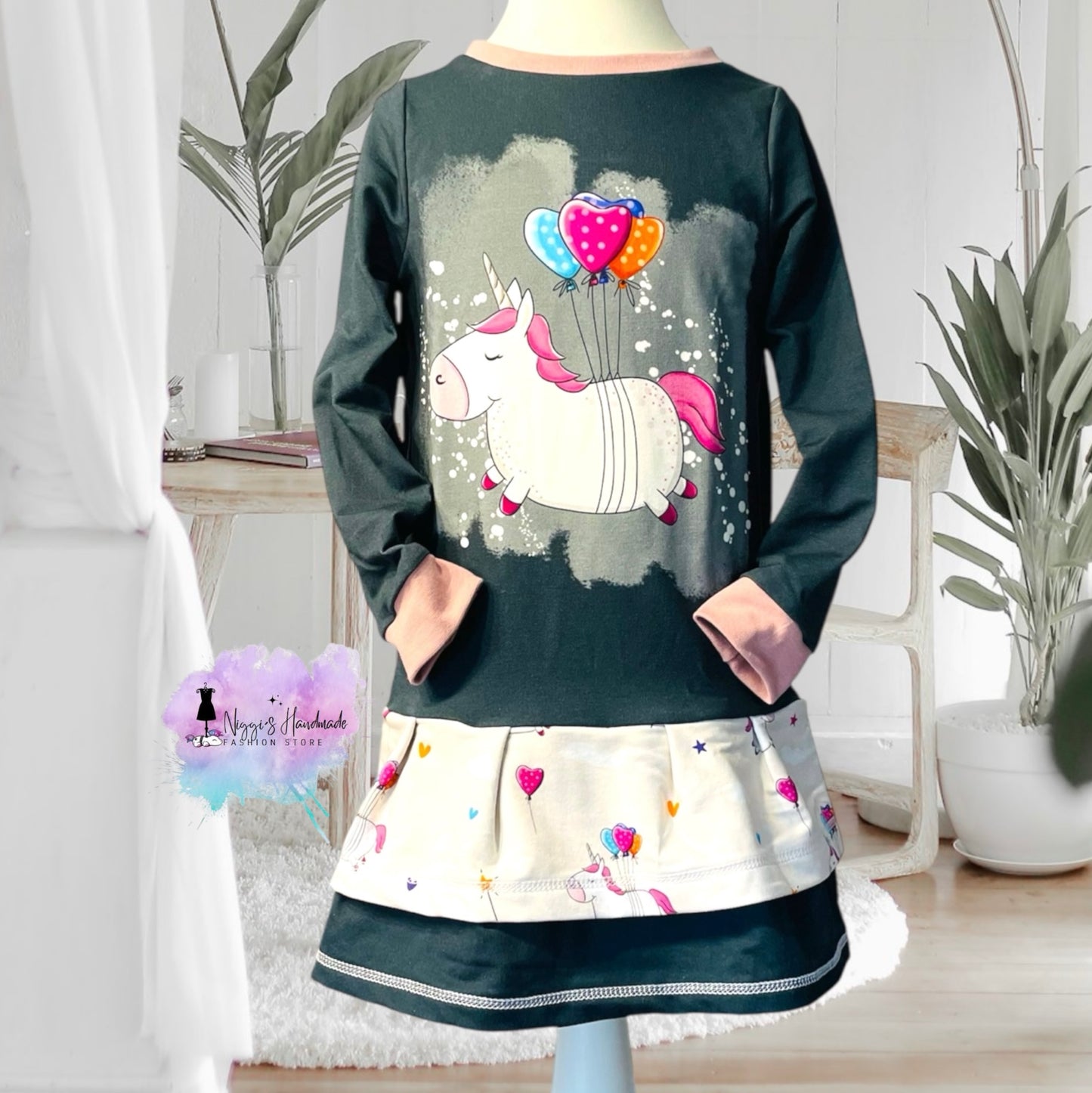 Pummelhorn Pullover mit Volant Gr. 110