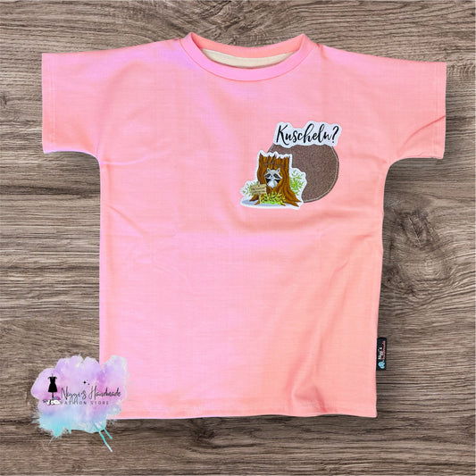 Charlie Applikation - rosa - T-Shirt Gr. 80