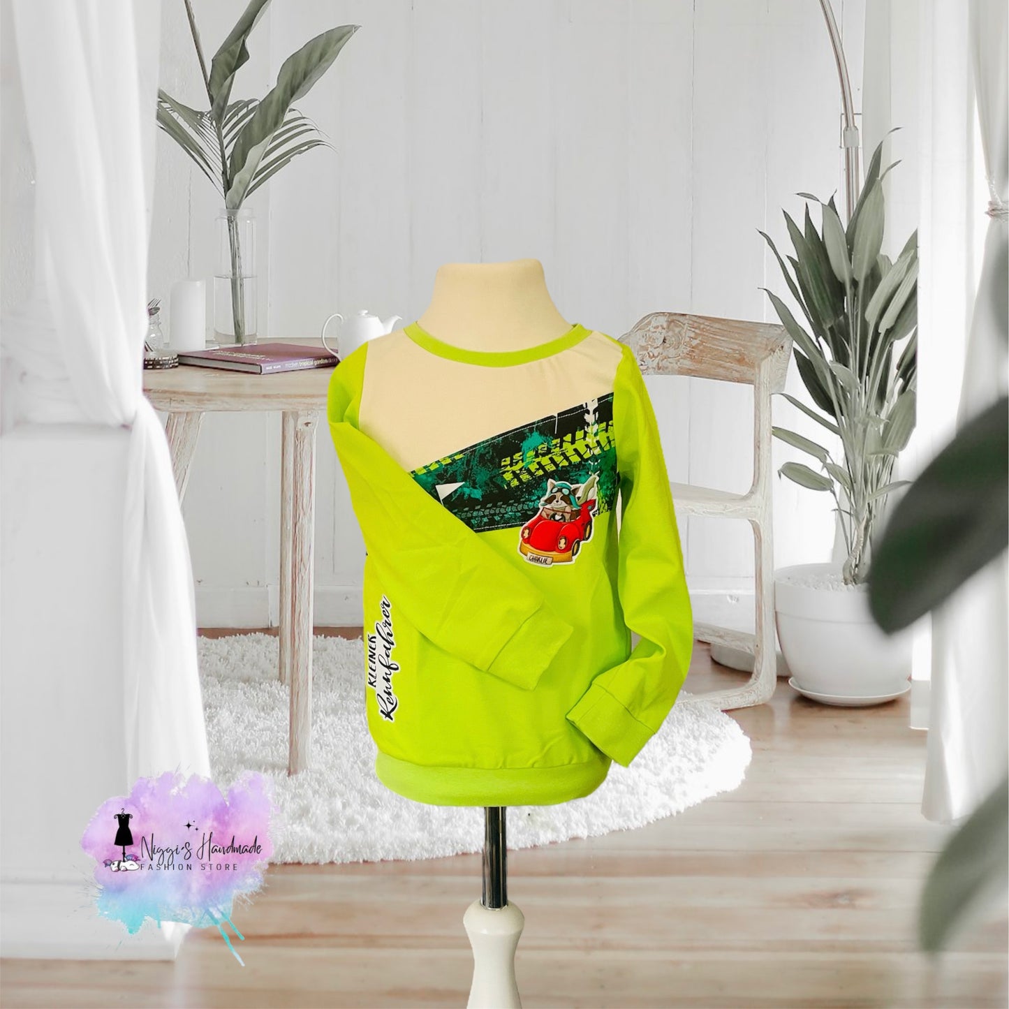 Kleiner Rennfahrer Charlie Pullover Gr. 98