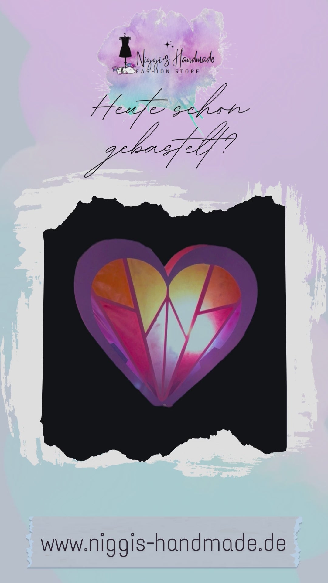 Basteldatei Herz Laterne