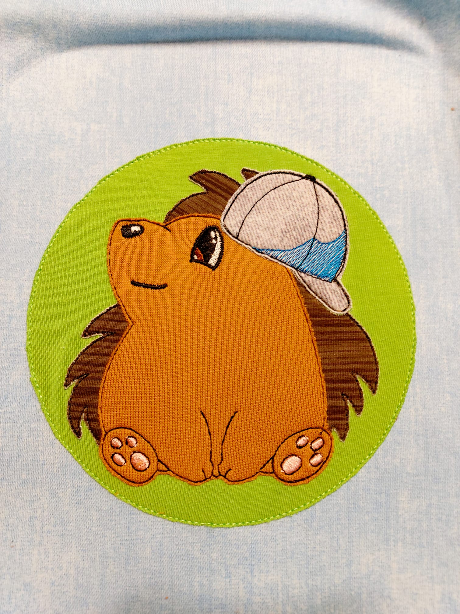 Doodle-Applikation Igel Georg 2.0 16x26