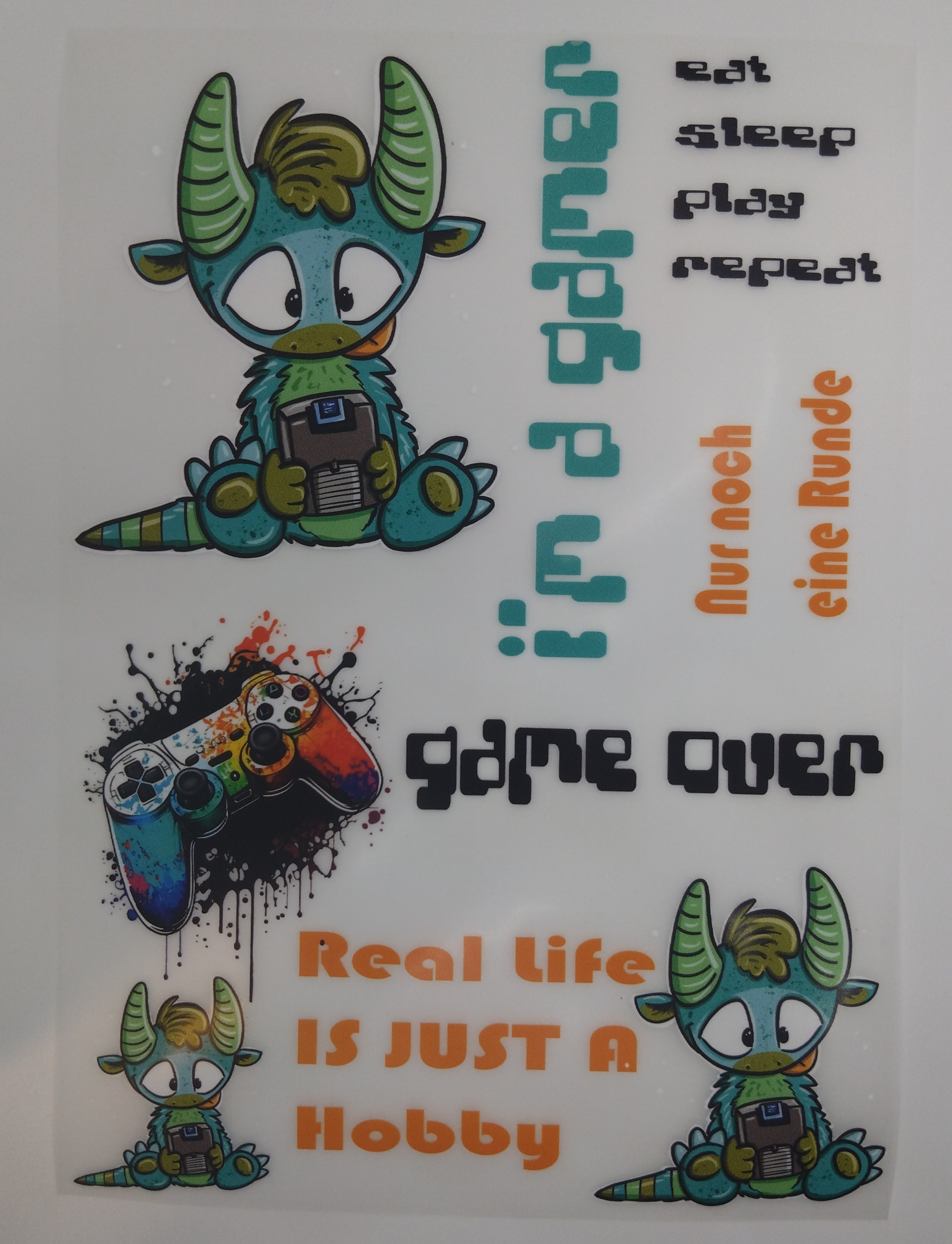 Bügelbilder Set Daddler Baxter