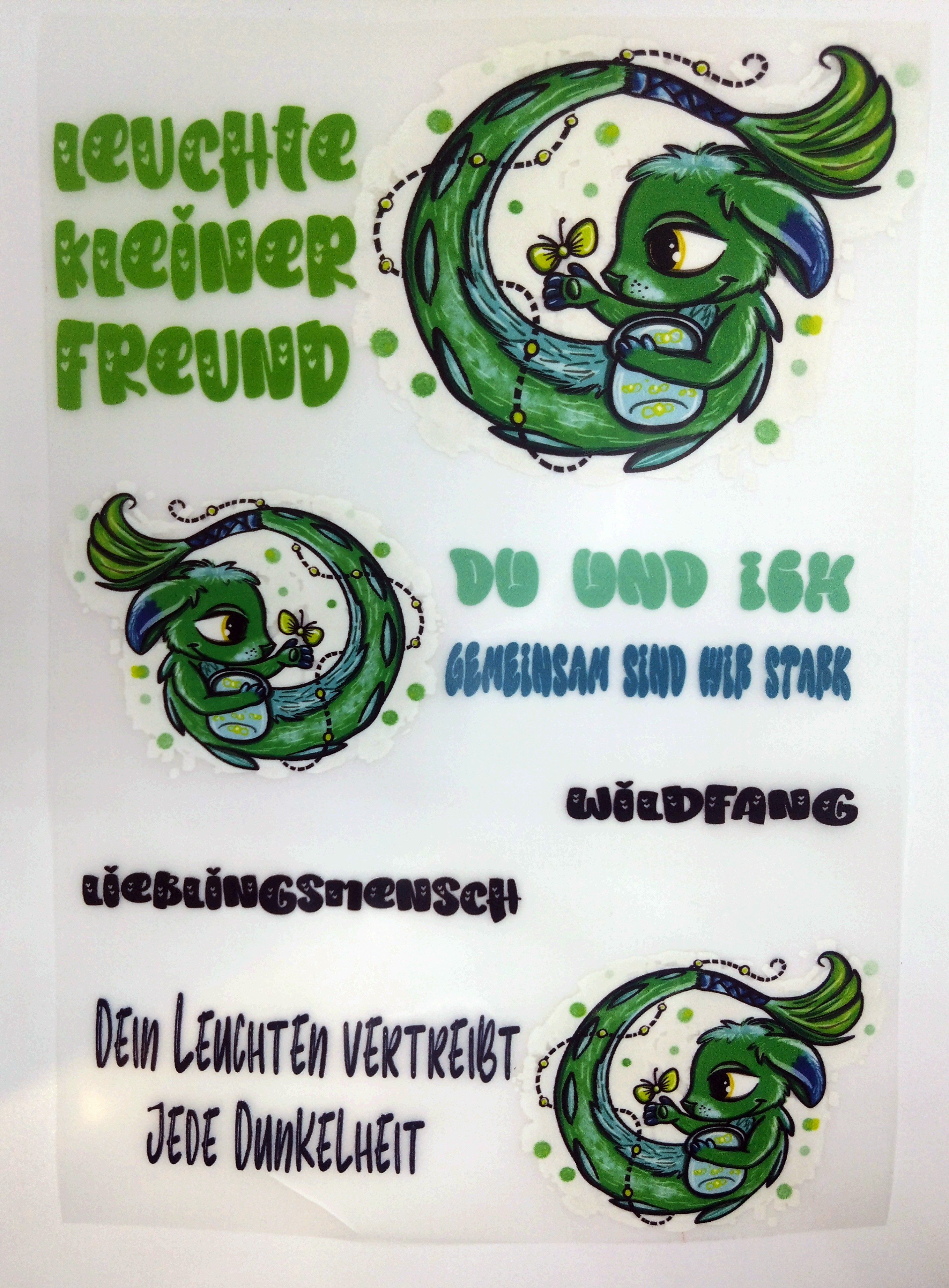Bügelbilder Set Fünkchen