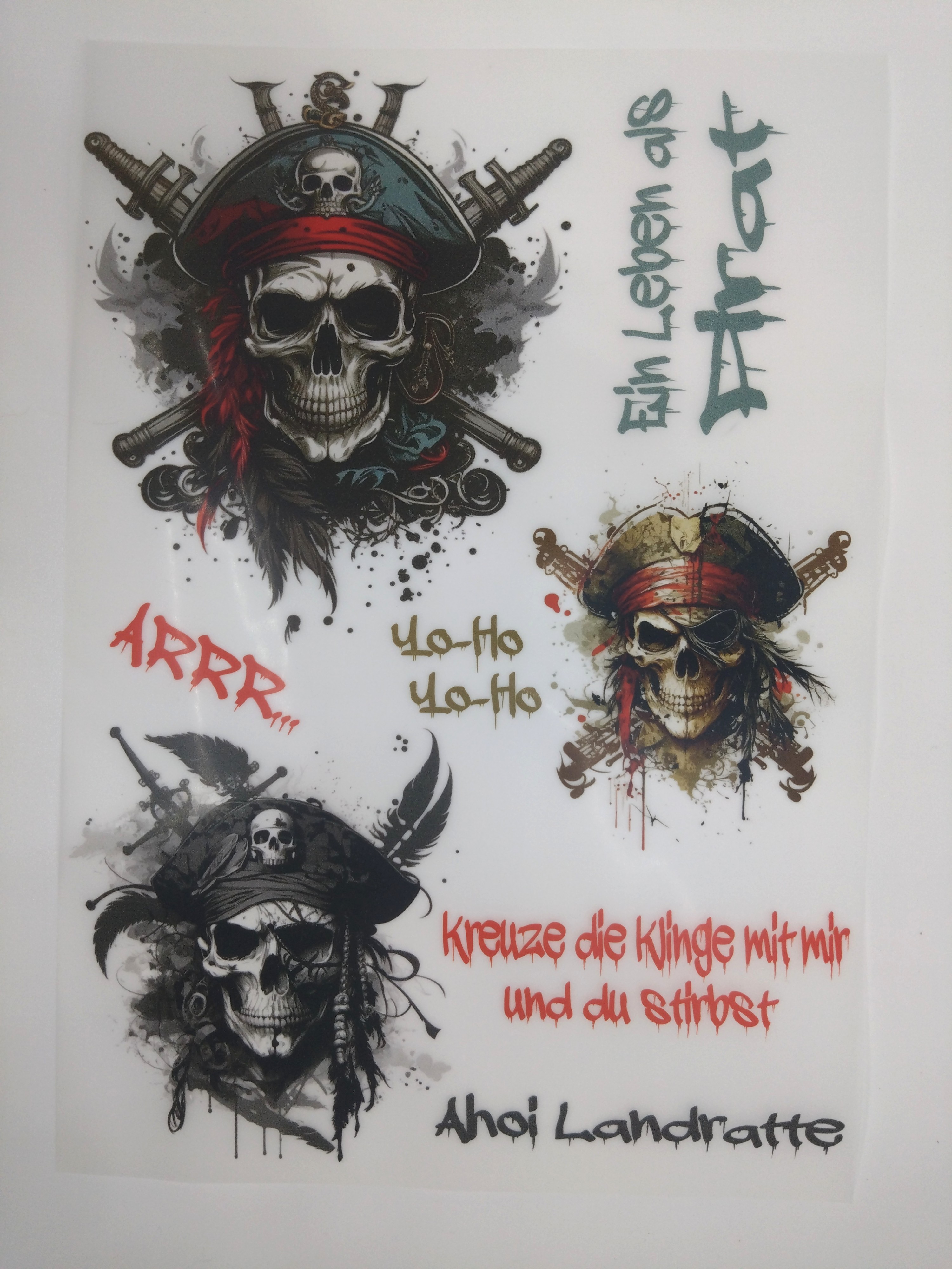 Bügelbilder Set Pirat Jashari