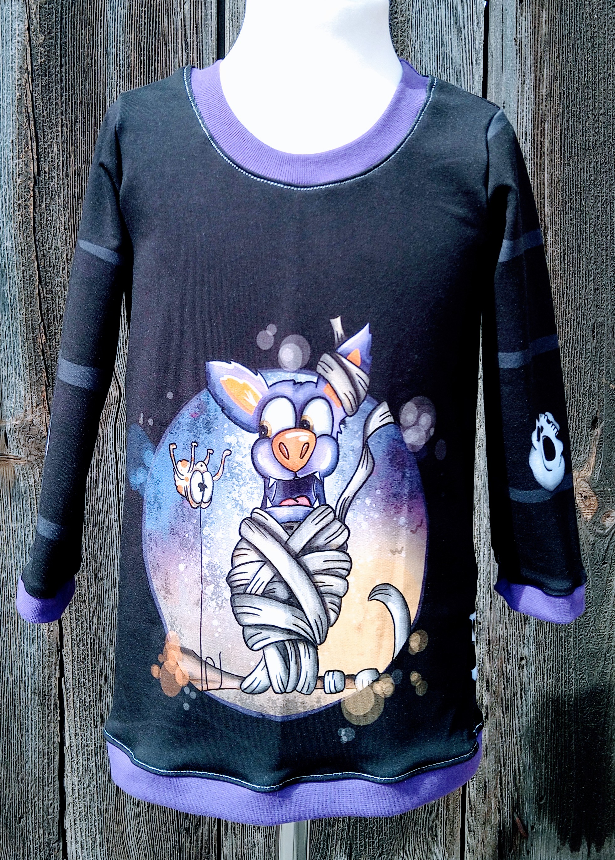 Langarm Shirt Gr. 104 - Bad Day, Sweatstoff